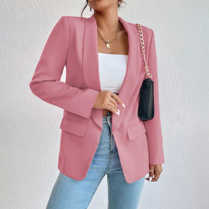 Kvinnors Klassisk Blazer Affärs- och Vardagsstil 2
