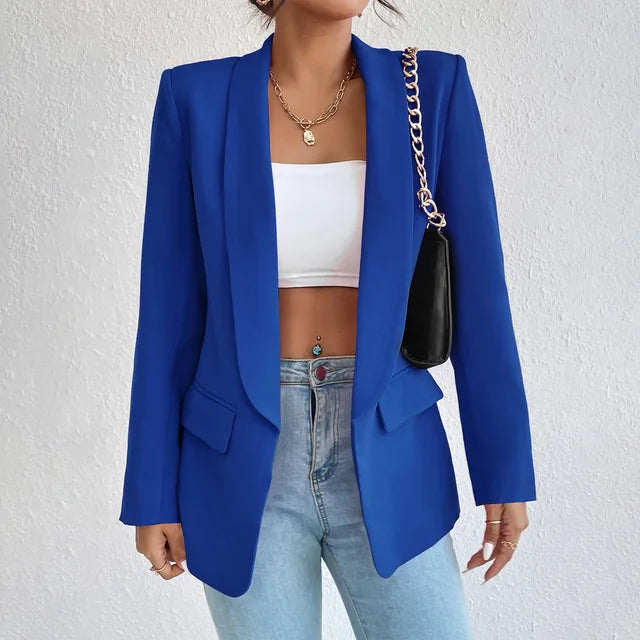 Kvinnors Klassisk Blazer Affärs- och Vardagsstil 4