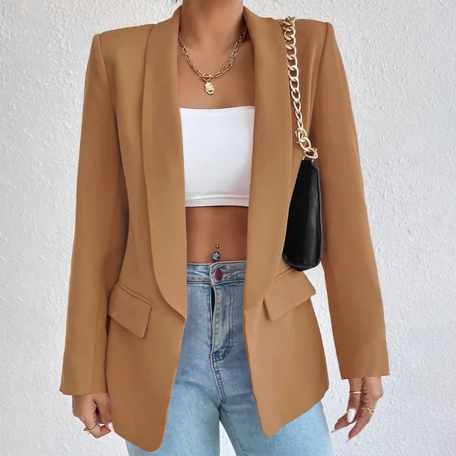 Kvinnors Klassisk Blazer Affärs- och Vardagsstil 6