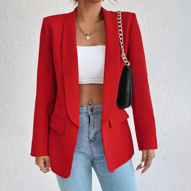 Kvinnors Klassisk Blazer Affärs- och Vardagsstil 8