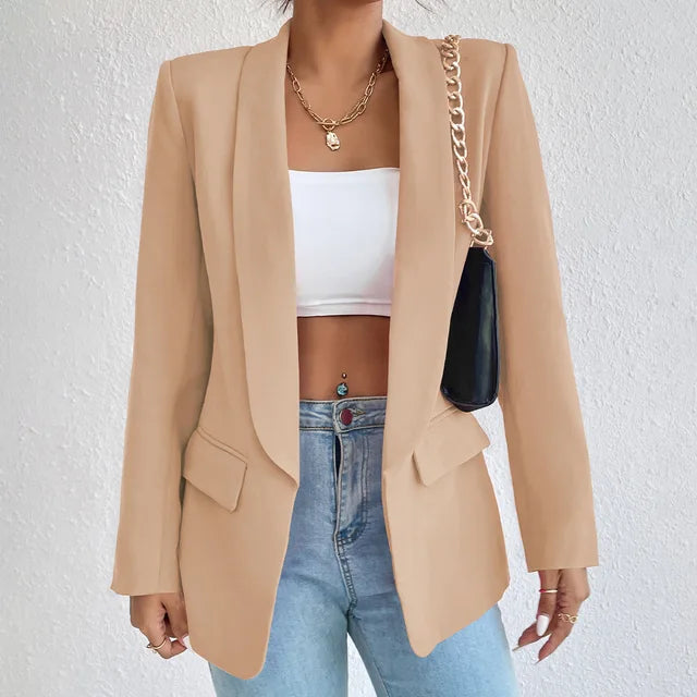 Kvinnors Klassisk Blazer Affärs- och Vardagsstil 9