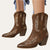 Kvinnors Korta Cowboylaarzen Westernstil Imitationläder 2