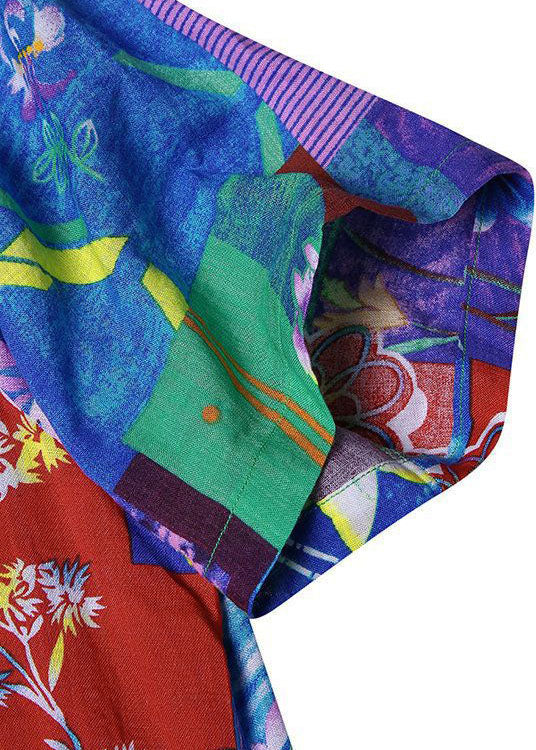 Kvinnors Kortärmad Bohemian Klänning för Sommaren 3