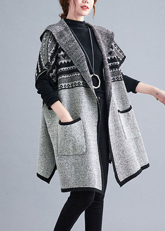 Kvinnors Kortärmad Kofta med Huva 1