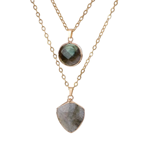 Kvinnors Labradorite Skyddshalsband 0