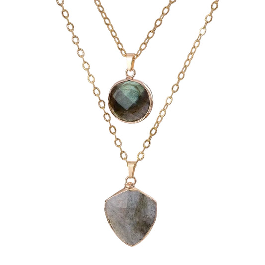 Kvinnors Labradorite Skyddshalsband 0