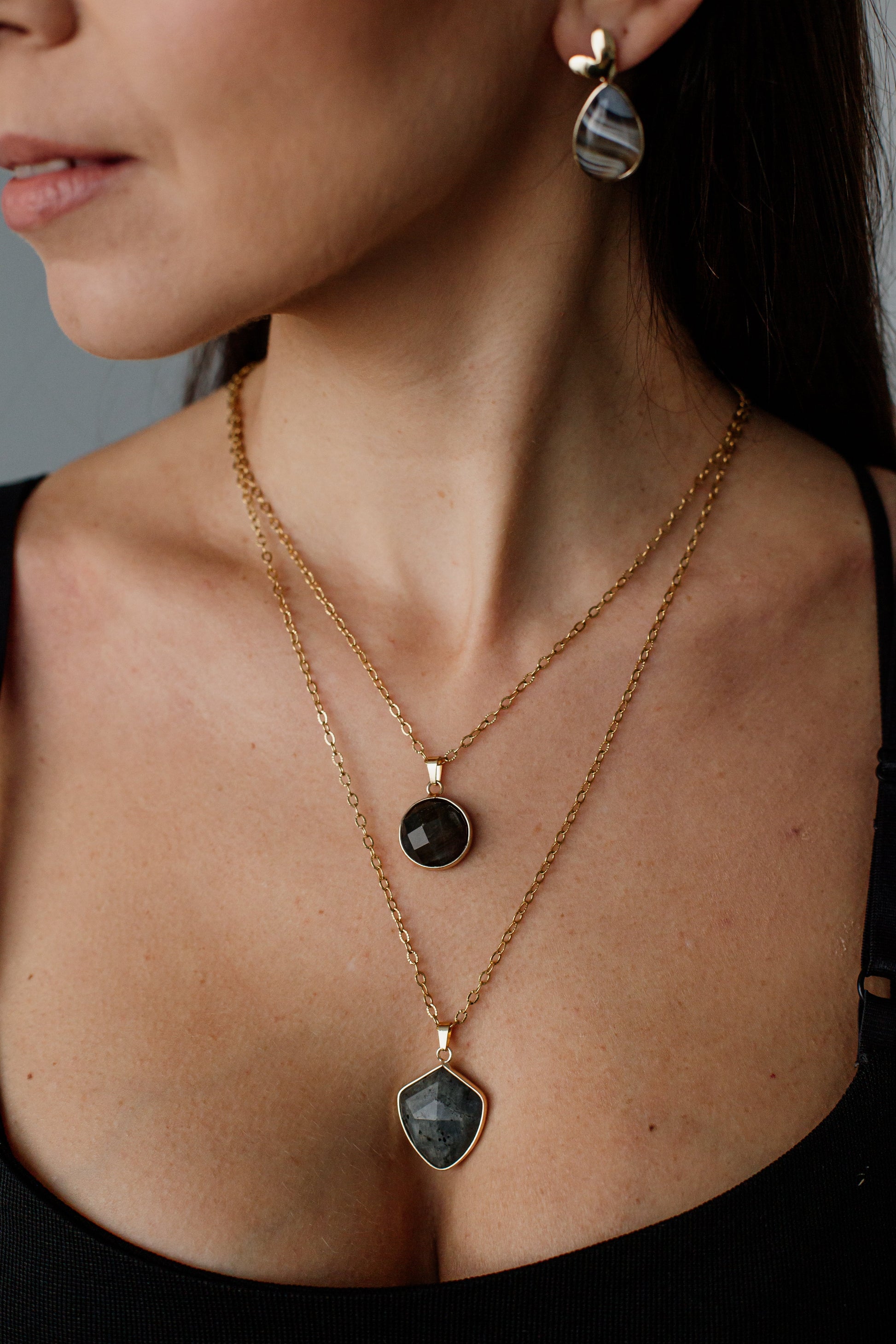 Kvinnors Labradorite Skyddshalsband 1