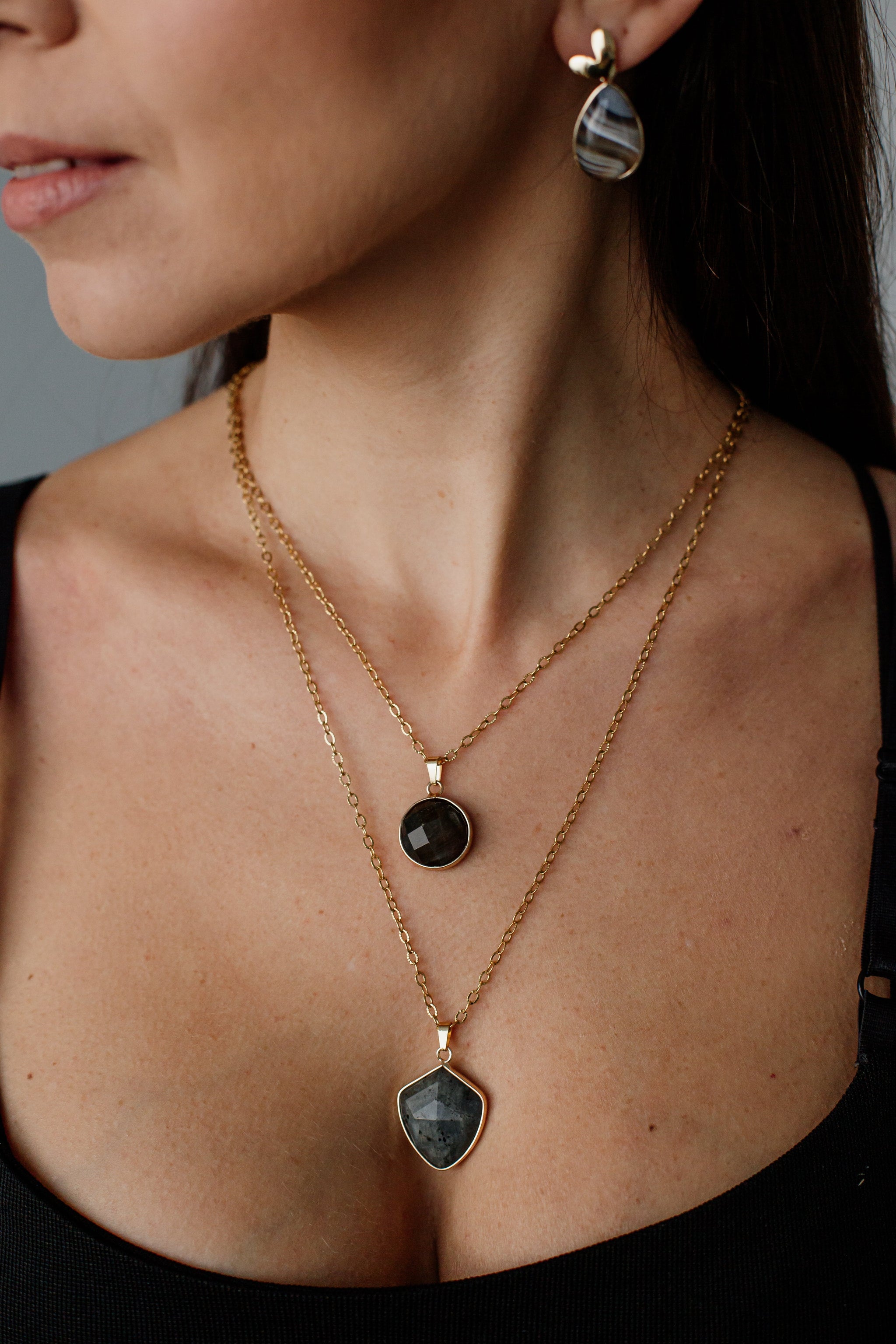 Kvinnors Labradorite Skyddshalsband 1