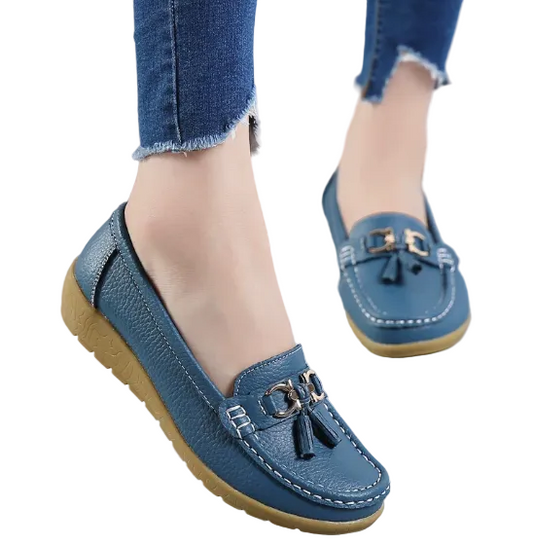 Kvinnors Läder Loafers Klassisk Stil 0