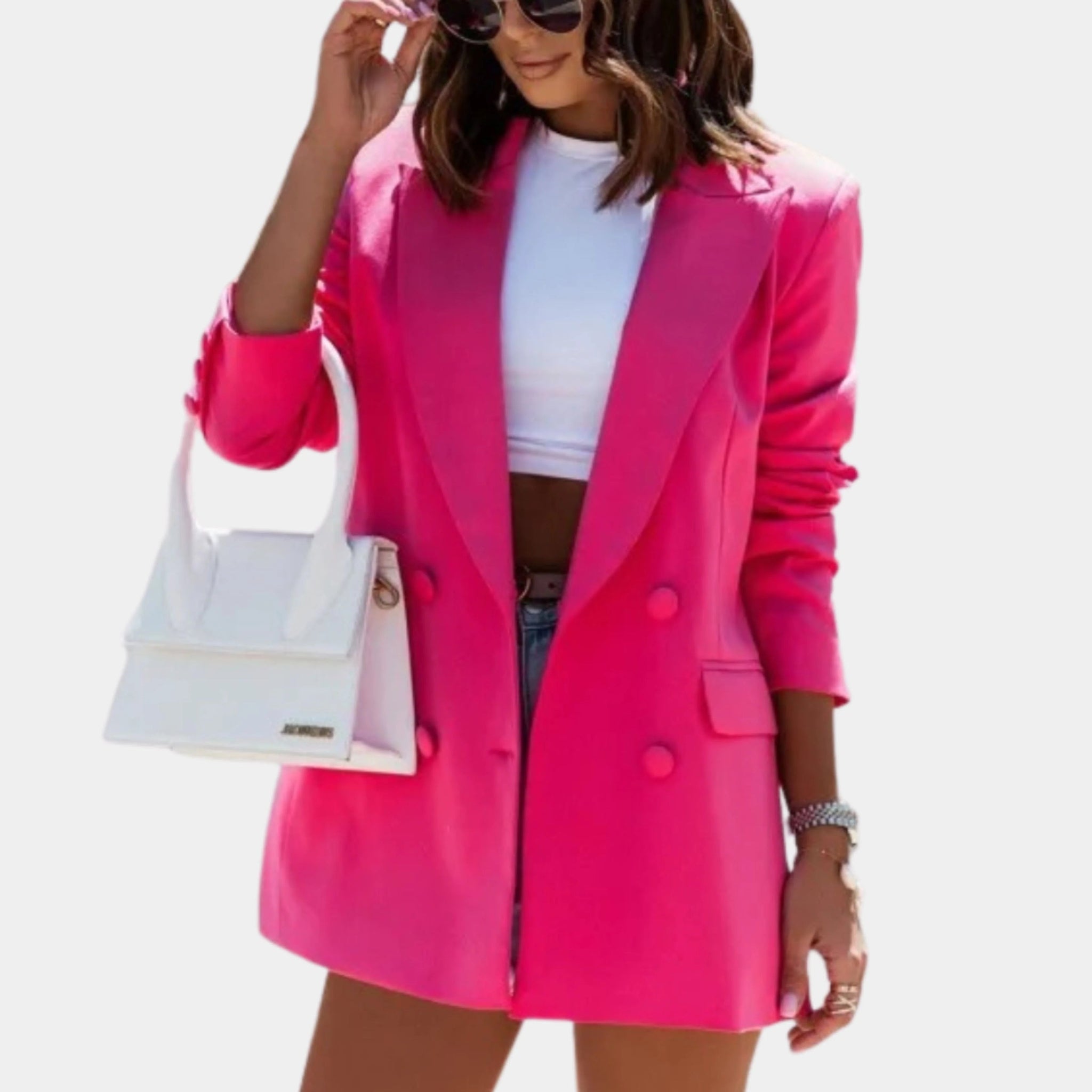 Kvinnors Lång Blazer Chic Stil 2