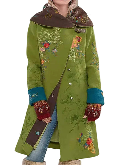 Kvinnors Lång Kappa Med Elegant Design 5