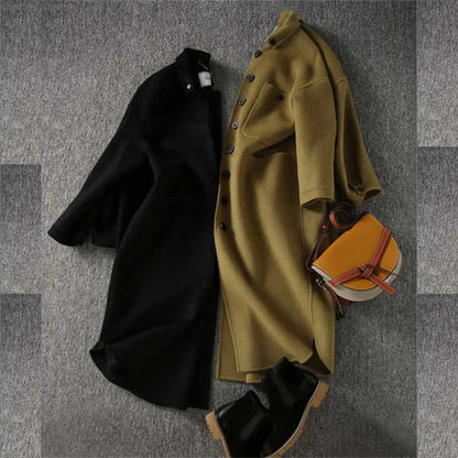 Kvinnors Lång Trenchcoat Stilig 3