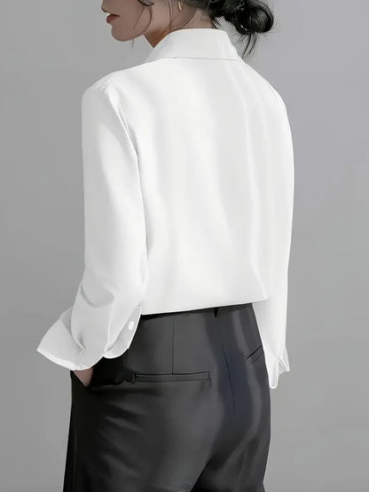 Kvinnors Långärmad Blus Casual Stil 1