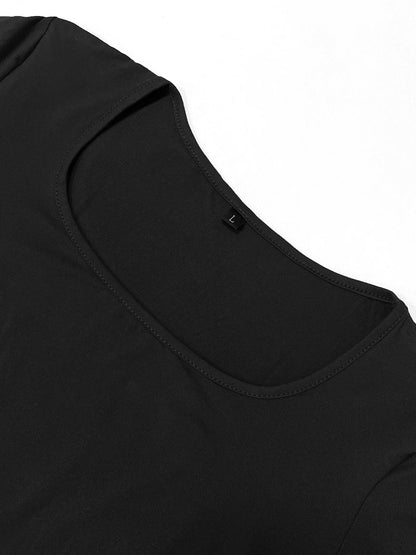 Kvinnors Långärmad Klänning Minimalistisk 5