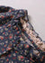 Kvinnors Långärmad Klänning Rynkad Patchwork Design 1