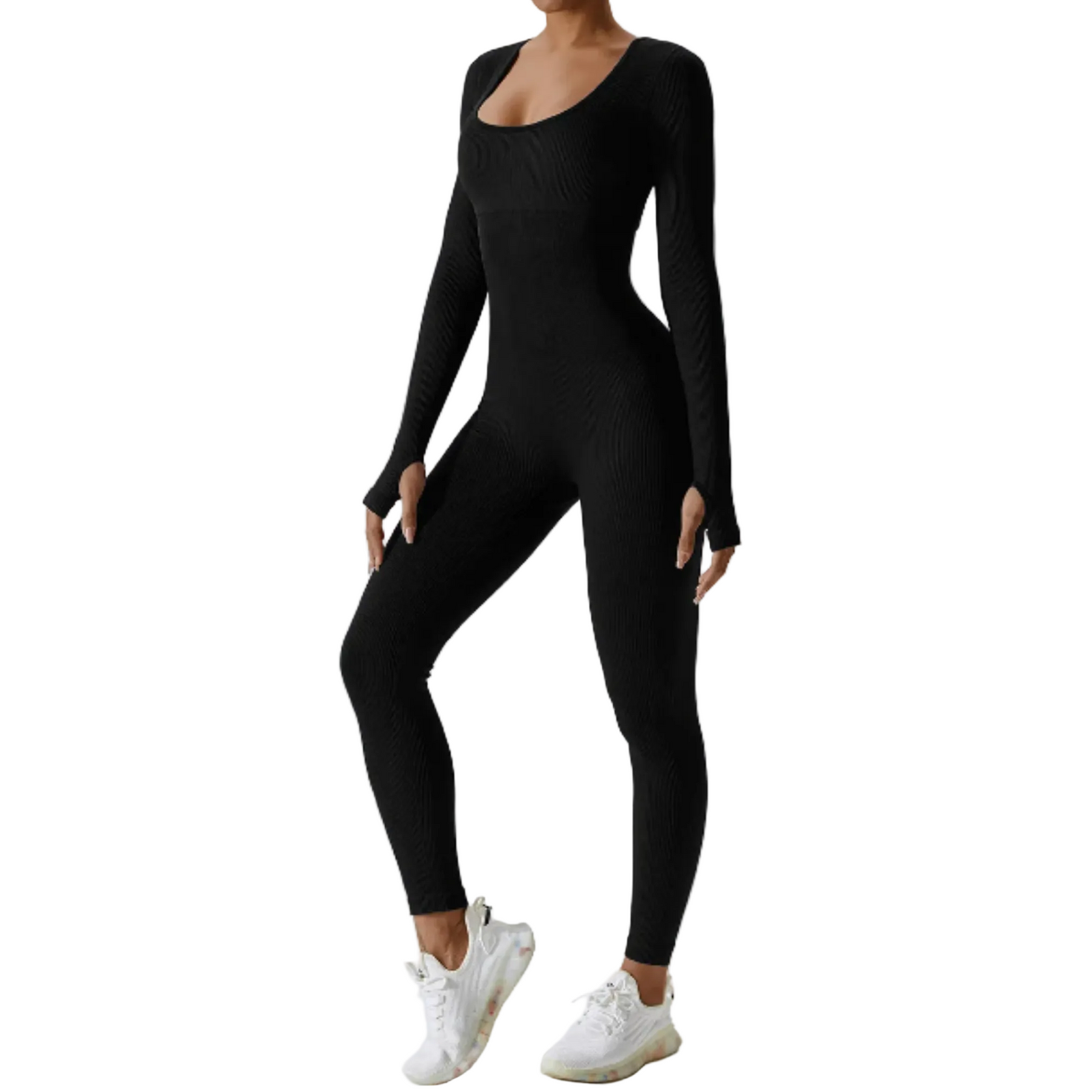 Kvinnors Långärmad Sport Jumpsuit 0