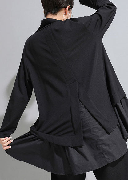 Kvinnors Långärmad Top med Asymmetrisk Design 3