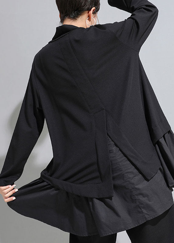 Kvinnors Långärmad Top med Asymmetrisk Design 3