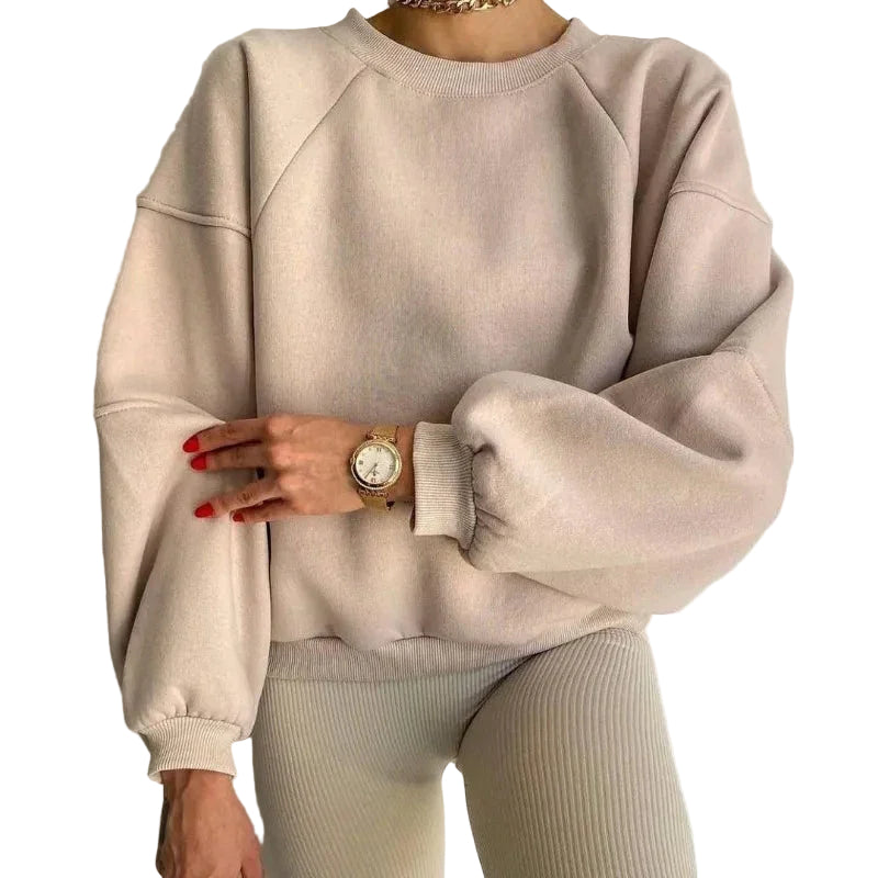 Kvinnors Långärmad Tröja Avslappnad Stil 0