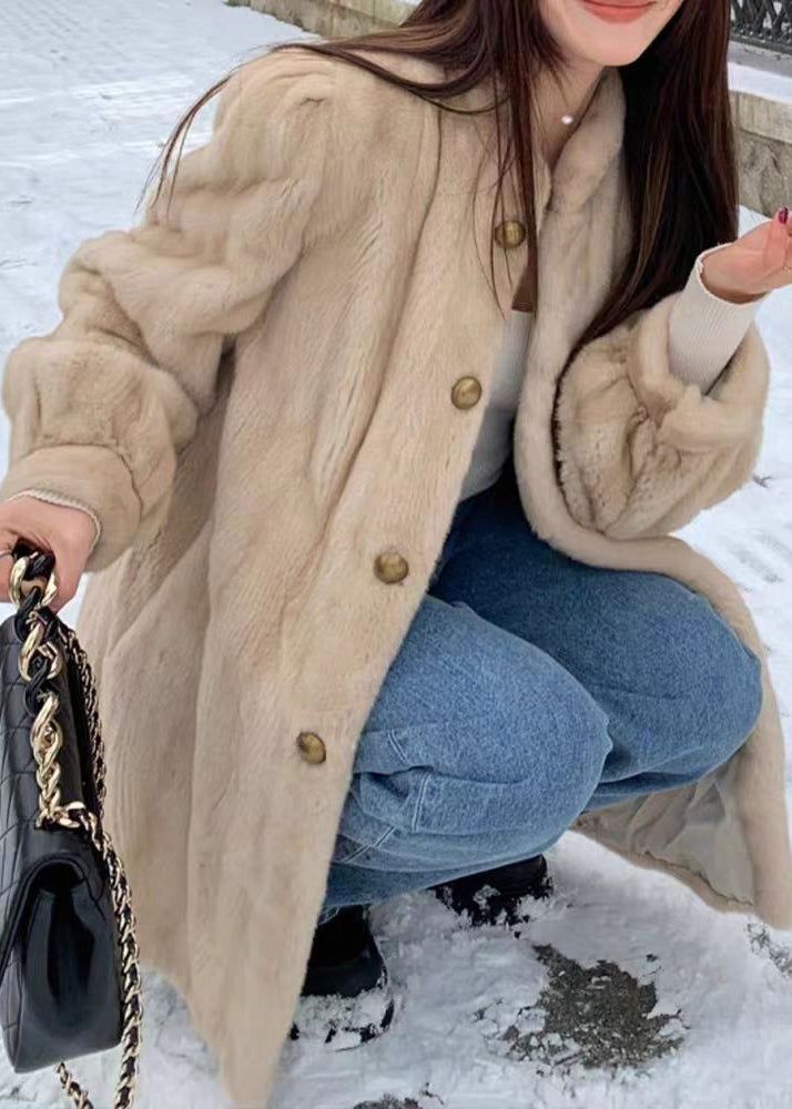 Kvinnors Långärmad Tröja med O-halsknapp 3