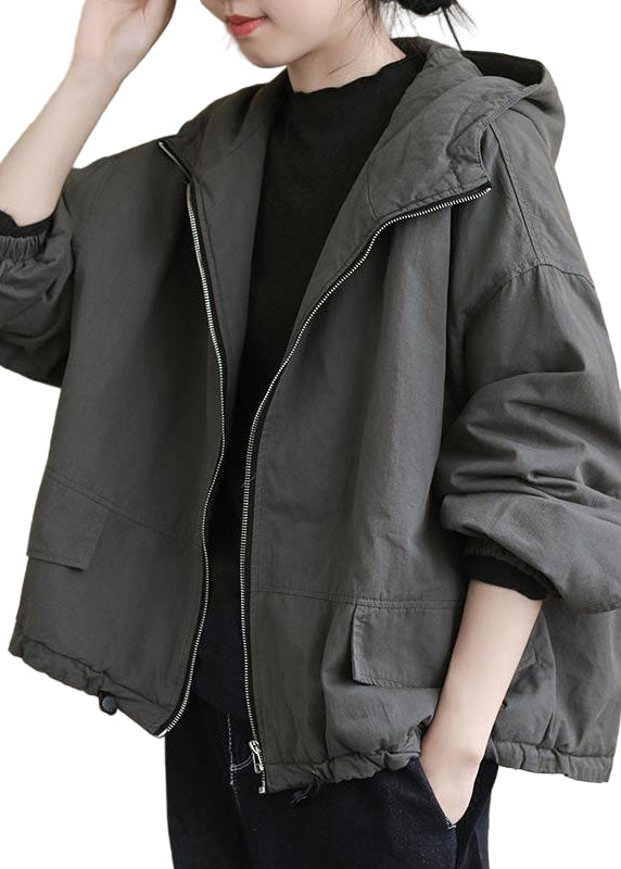 Kvinnors Långärmad Vinterjacka med Huva 0