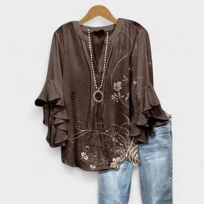 Kvinnors Lätt Blus Feminin Design 3