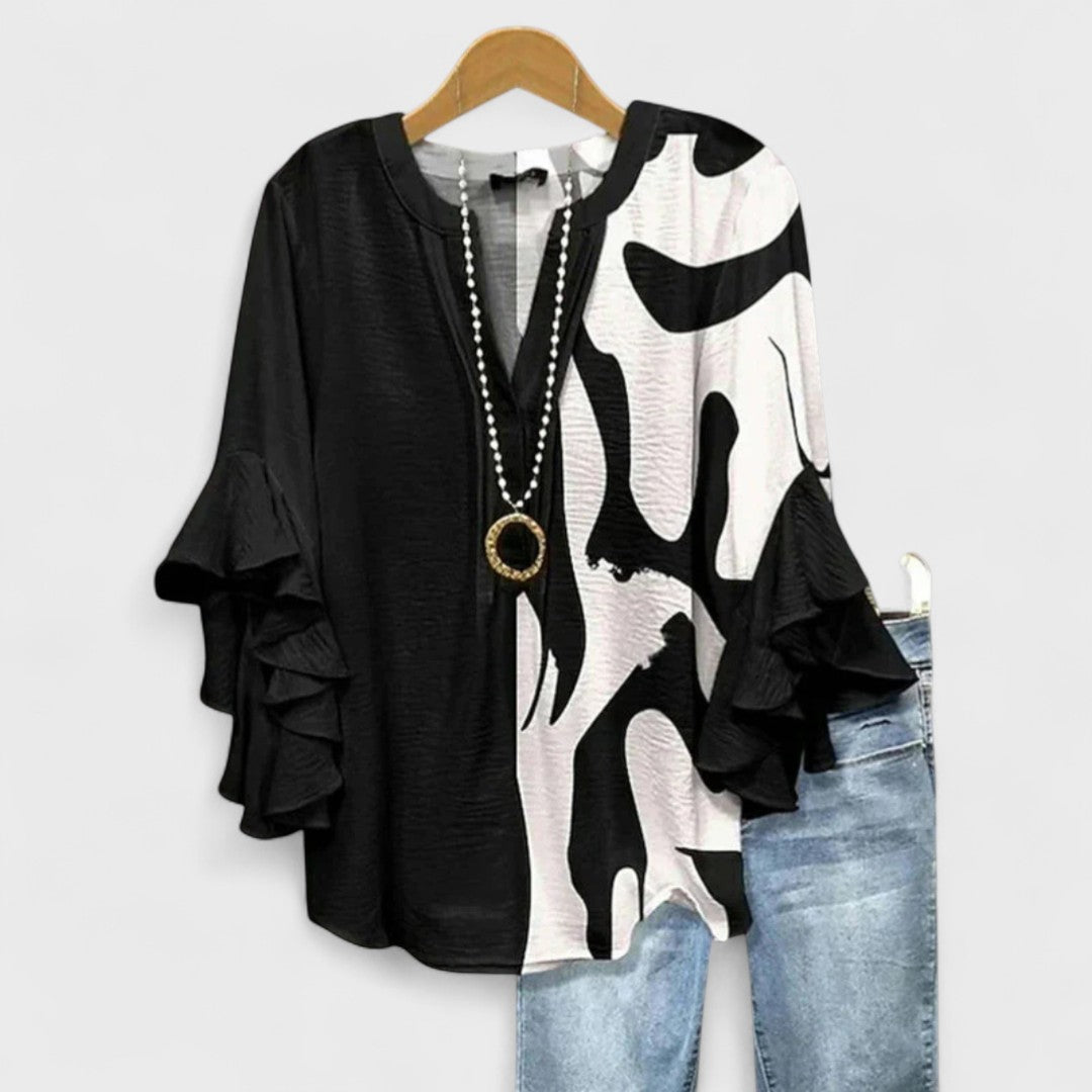 Kvinnors Lätt Blus Feminin Design 4