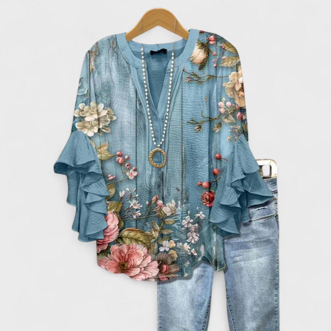 Kvinnors Lätt Blus Feminin Design 6