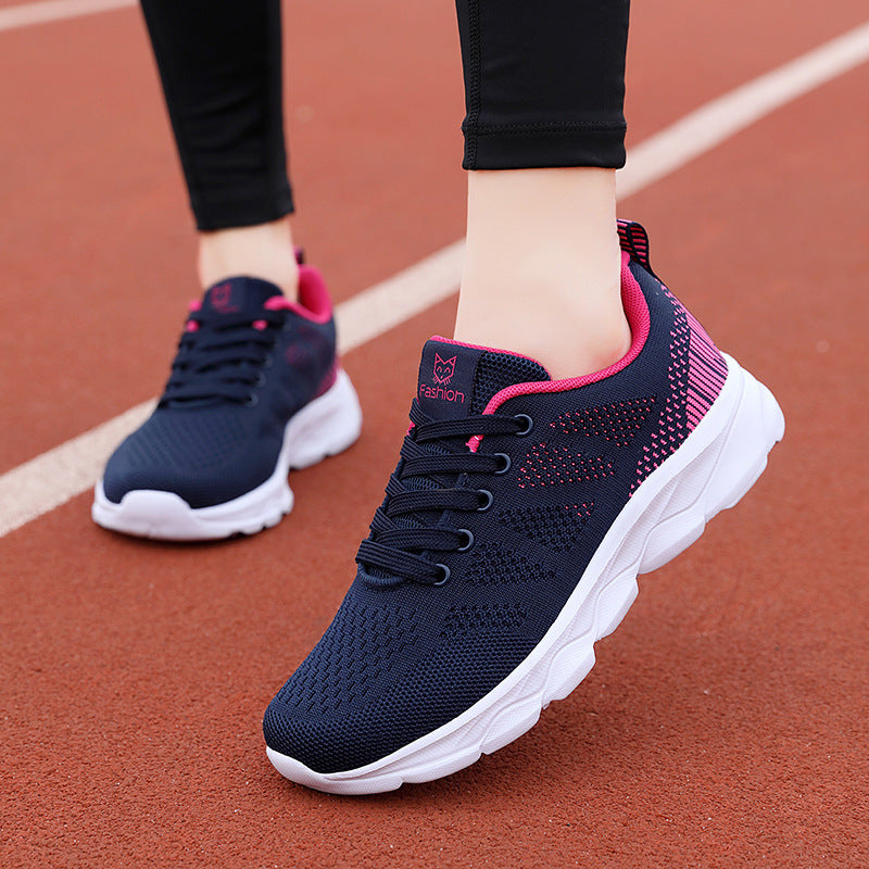 Kvinnors Lätta Sportsneakers med Ventilerande Design 1