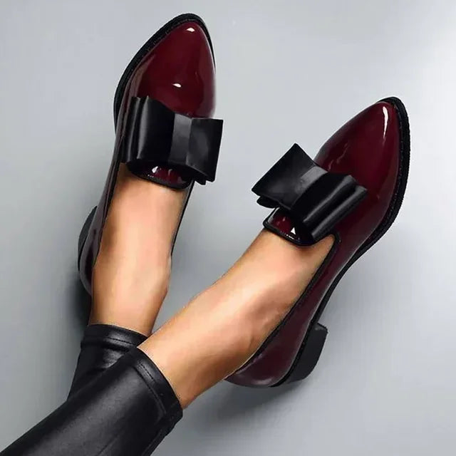 Kvinnors Loafers Med Dekorativ Rosett 1