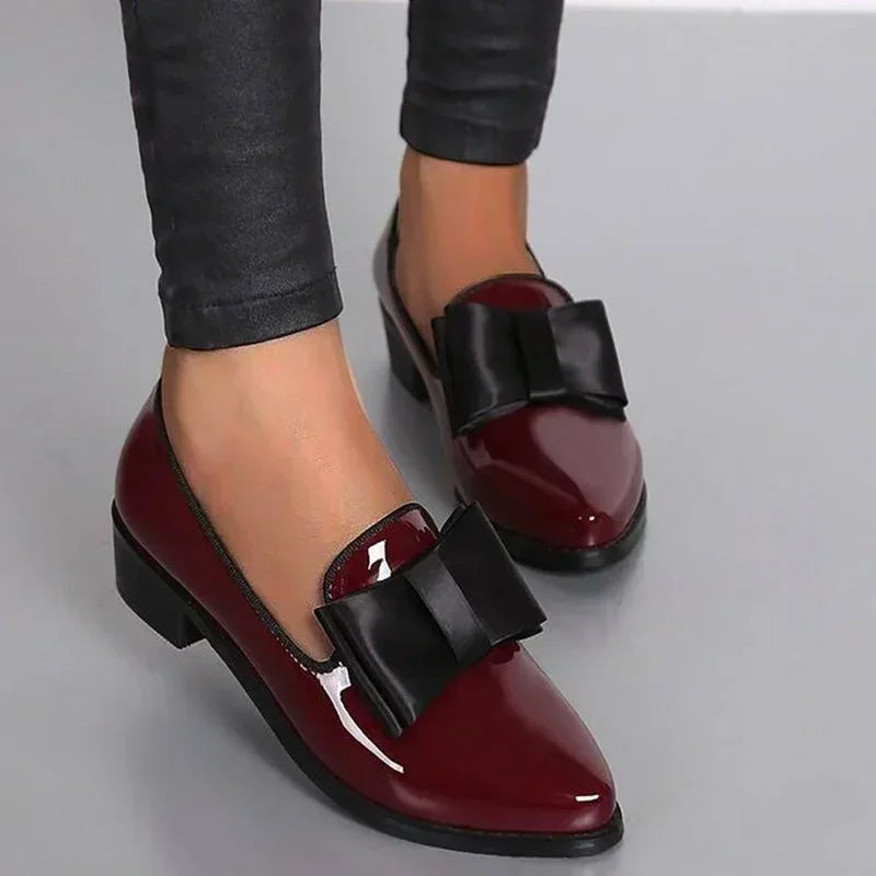 Kvinnors Loafers Med Dekorativ Rosett 5