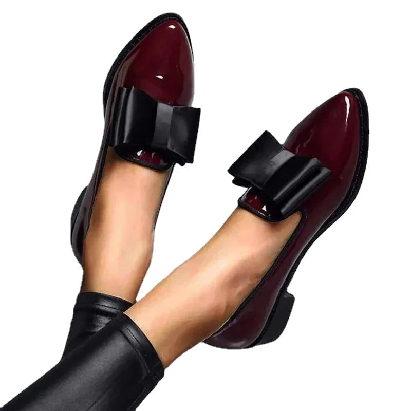Kvinnors Loafers Med Dekorativ Rosett 6