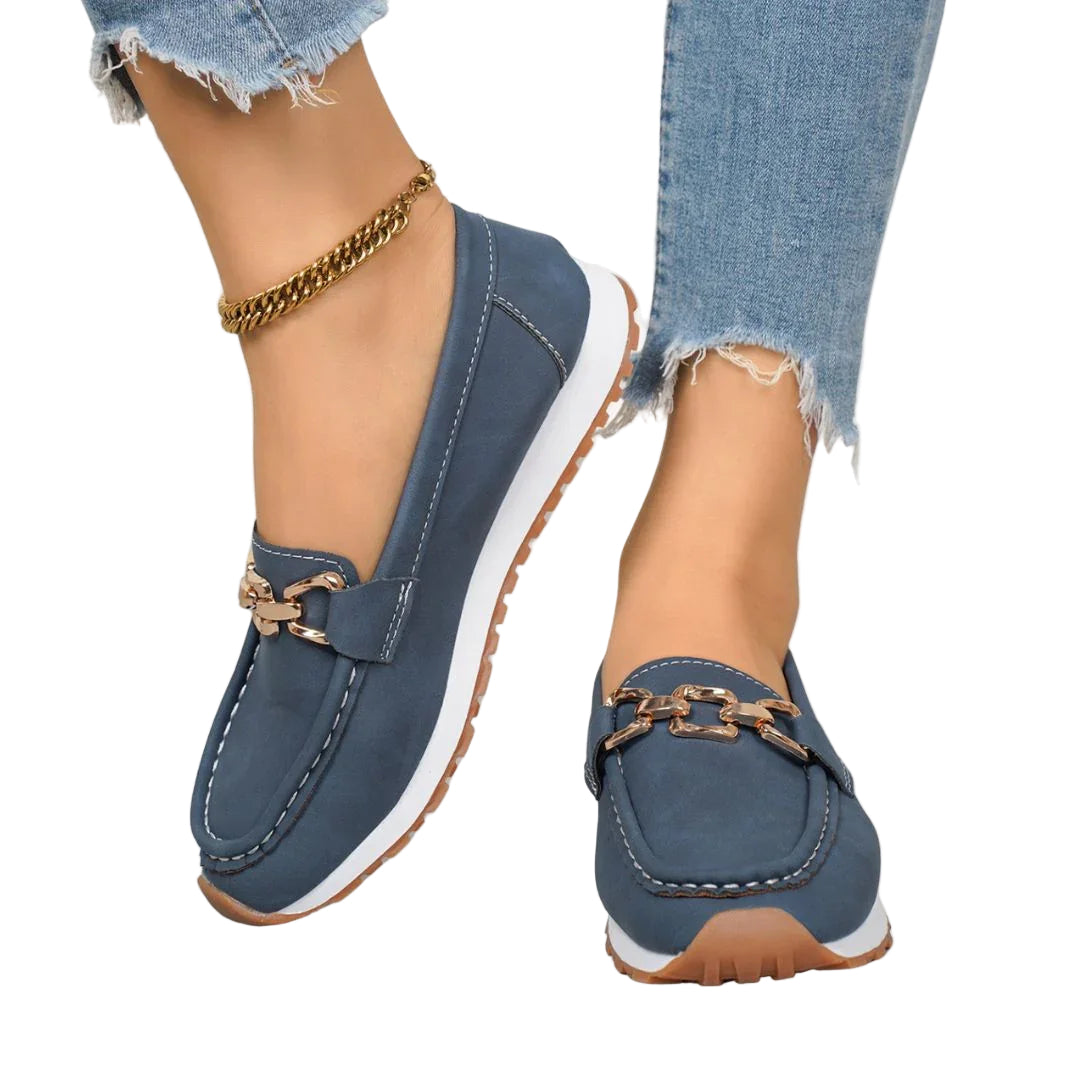 Kvinnors Loafers Med Kedjadetalj Slip-On 5