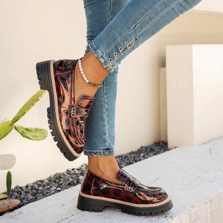 Kvinnors Loafers Plattform Modern Design 5