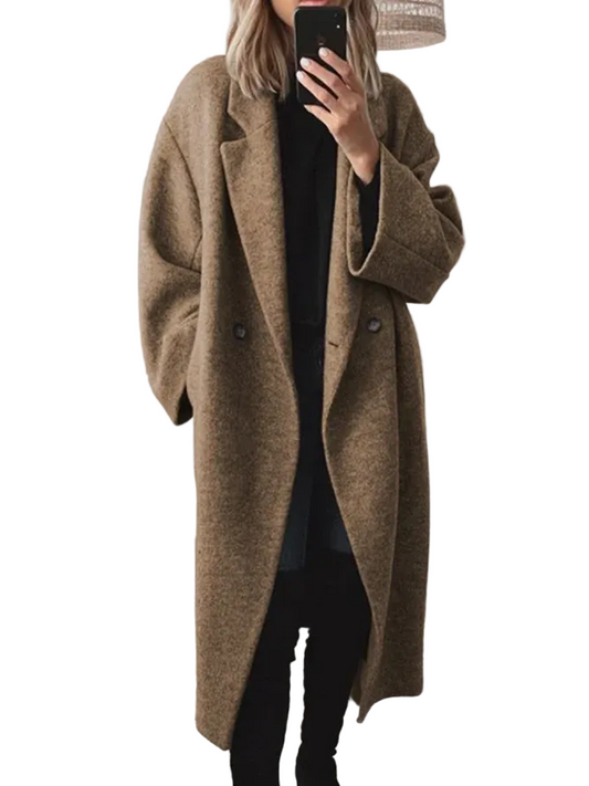 Kvinnors Longline Kappa Överdimensionerad 0