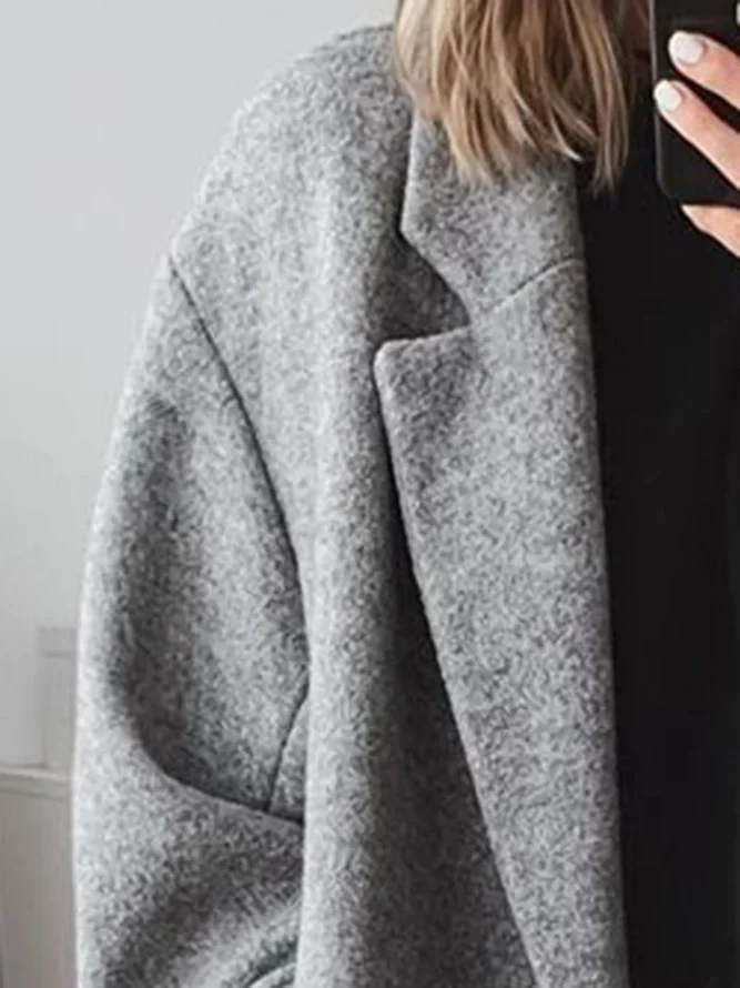 Kvinnors Longline Kappa Överdimensionerad 3