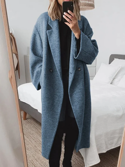 Kvinnors Longline Kappa Överdimensionerad 4
