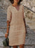 Kvinnors Loose Dress Avslappnad Lätt Material 3