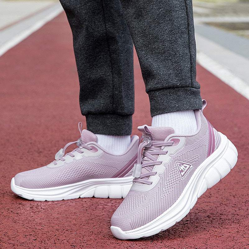 Kvinnors Löparsneakers Ventilerande Design Med Snabbsnörning 2