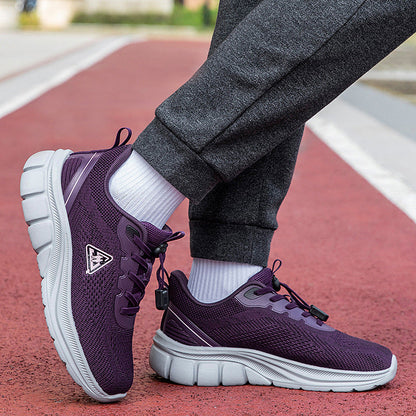 Kvinnors Löparsneakers Ventilerande Design Med Snabbsnörning 3