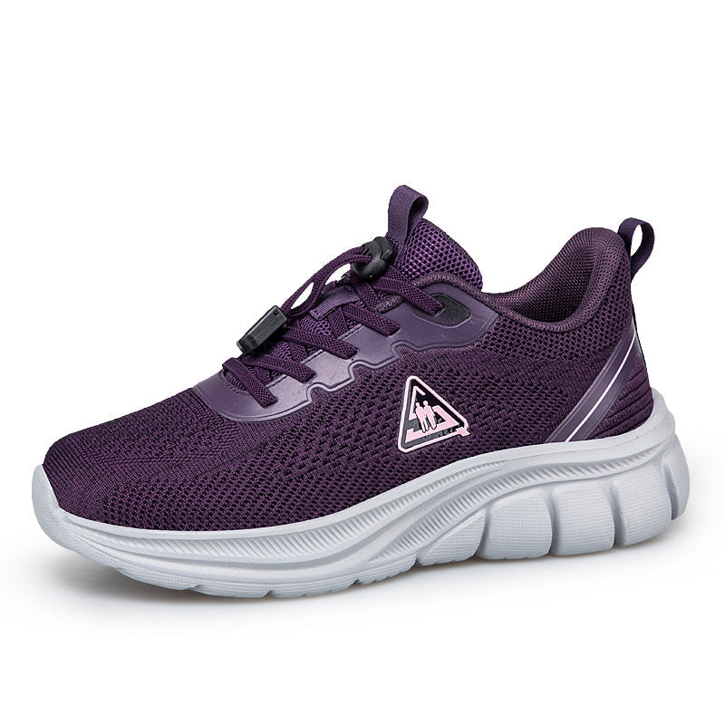 Kvinnors Löparsneakers Ventilerande Design Med Snabbsnörning 9