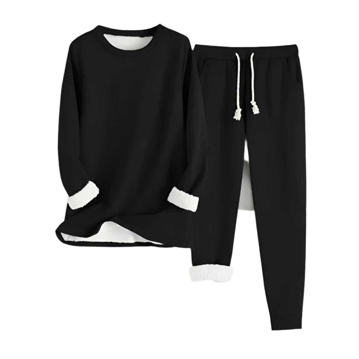 Kvinnors Lounge Set Oversized Mjuk Polyesterblandning 0