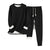 Kvinnors Lounge Set Oversized Mjuk Polyesterblandning 0