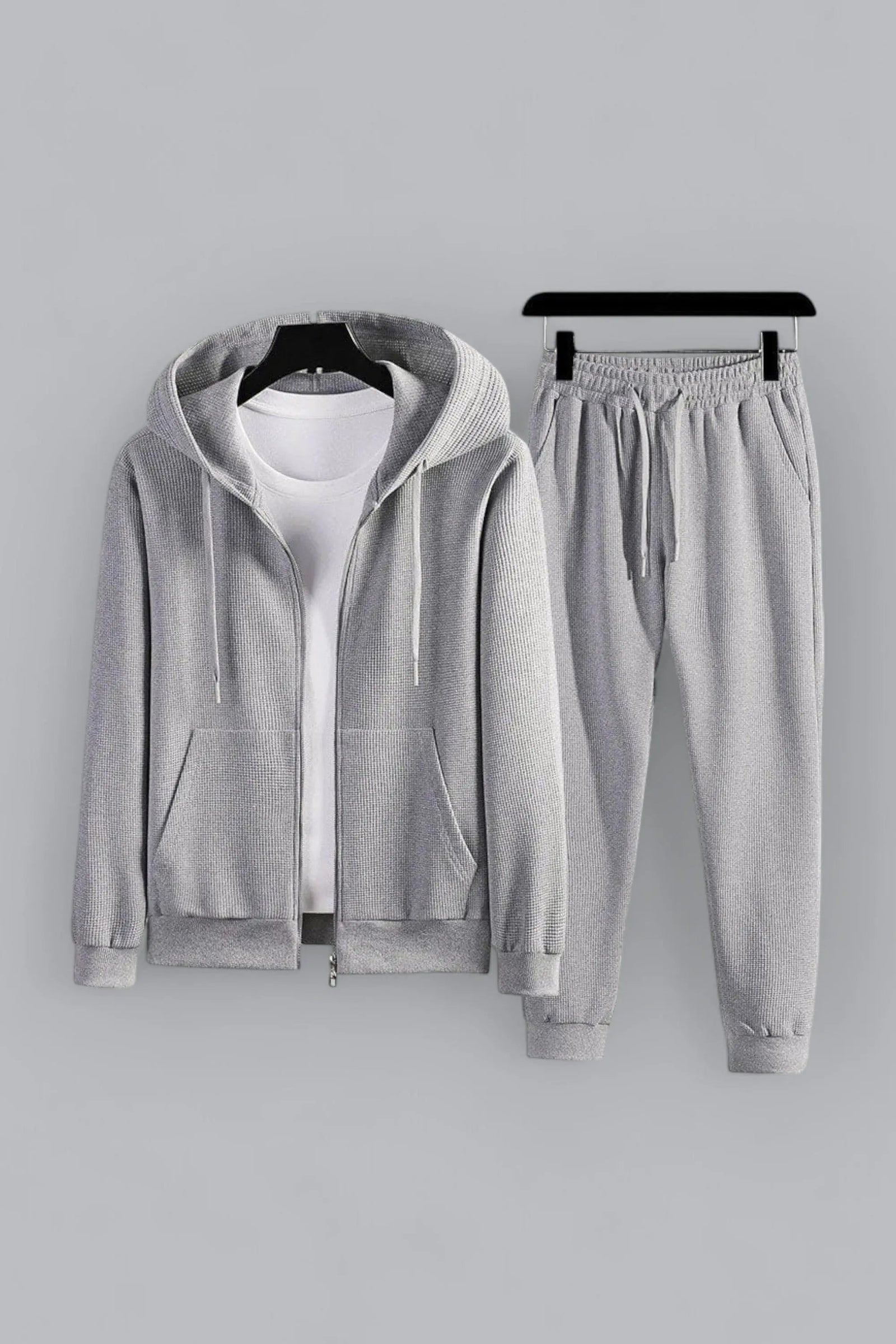 Kvinnors Loungewear-set Våffelstickat Trendigt 1