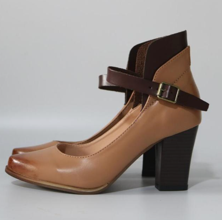 Kvinnors Mary Jane Pumps Klassisk Design med Justerbar Rem 1
