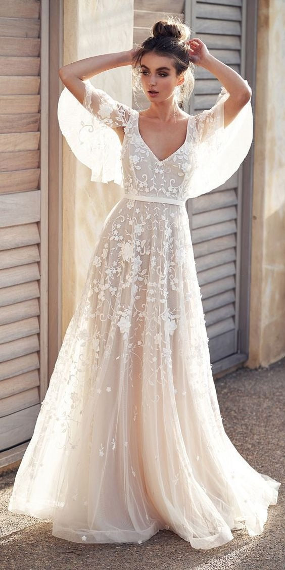 Kvinnors Maxi Klänning Blommig Polyester 3