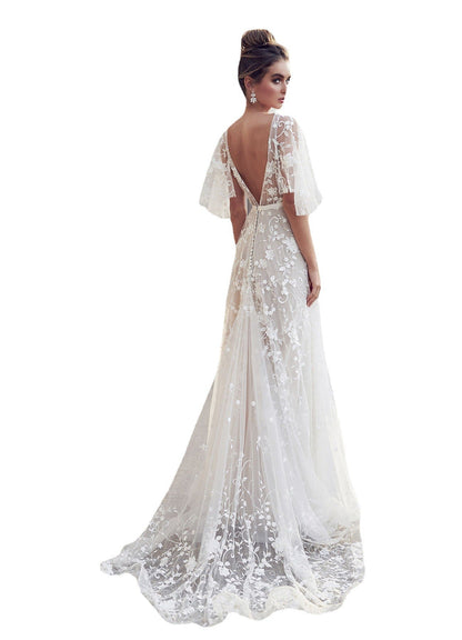 Kvinnors Maxi Klänning Blommig Polyester 4