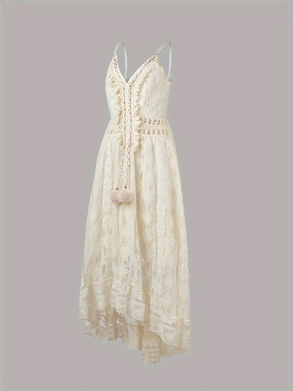 Kvinnors Maxi Klänning Boho Stil 8
