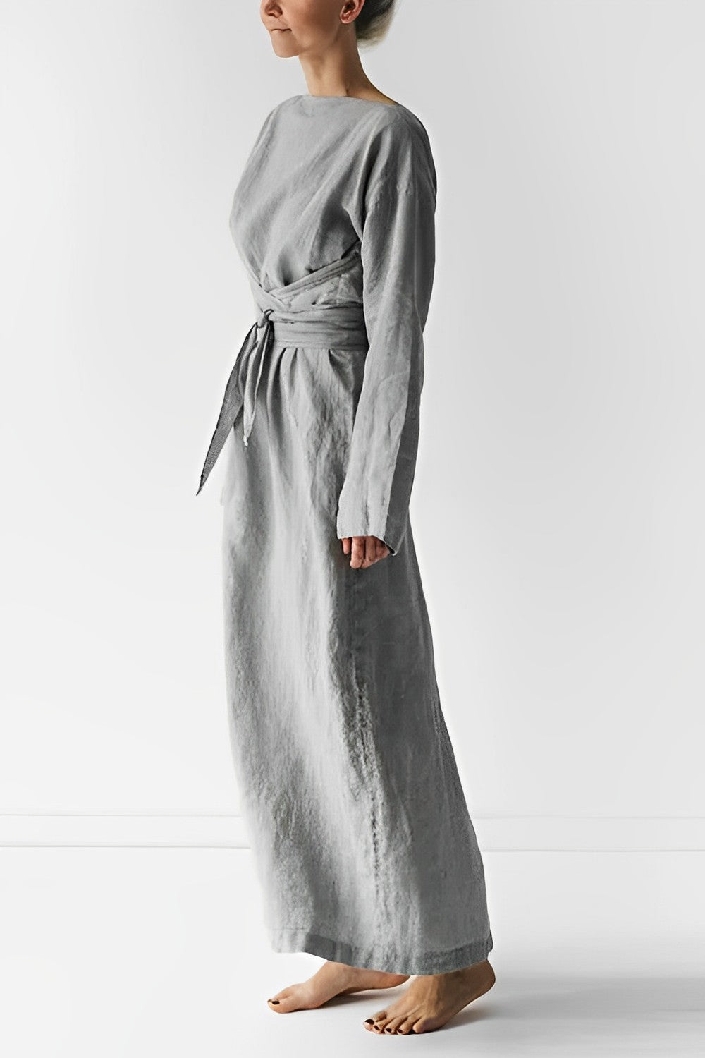 Kvinnors Maxi Klänning Med Elegant Design 1
