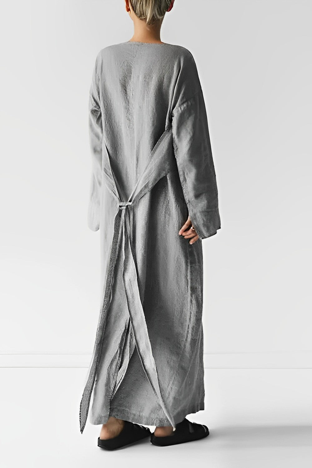 Kvinnors Maxi Klänning Med Elegant Design 2